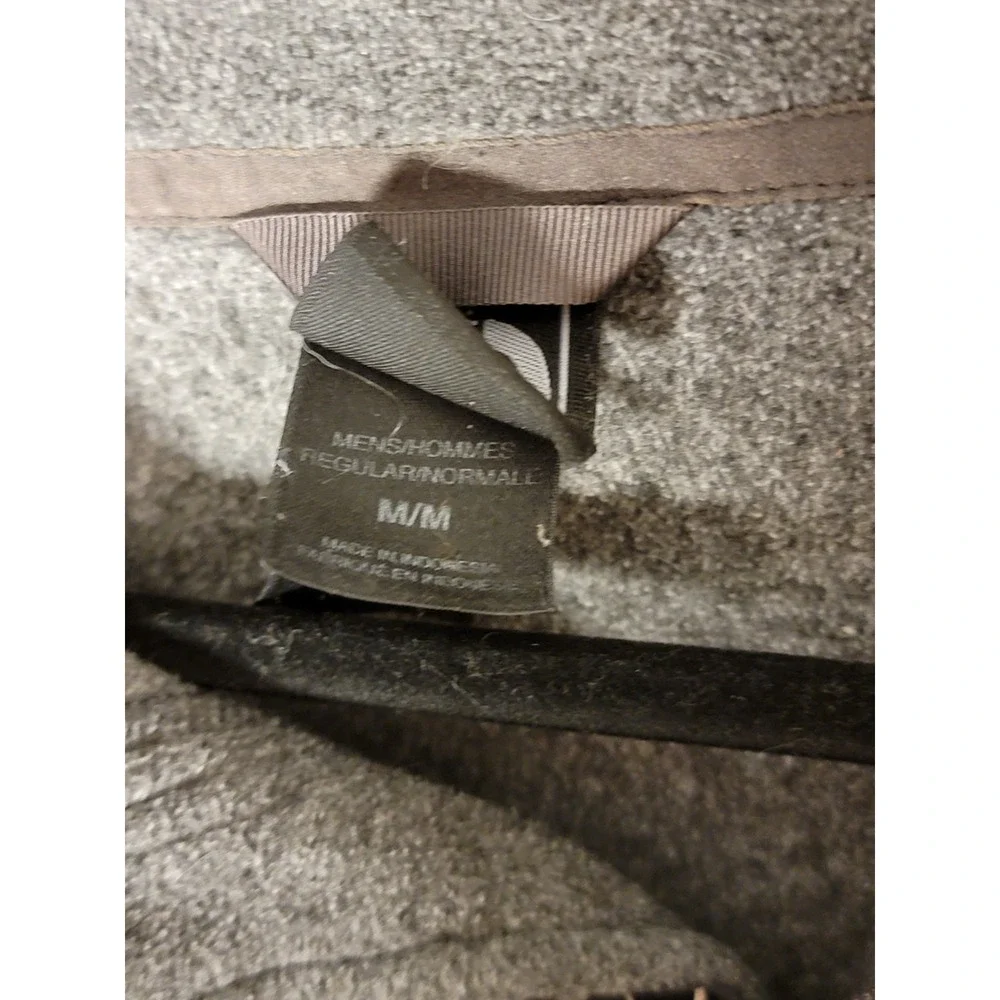 The North Face Fleece Jacket Mens Medium Gray Full‎ Zip Warm Lightweight Outdoor